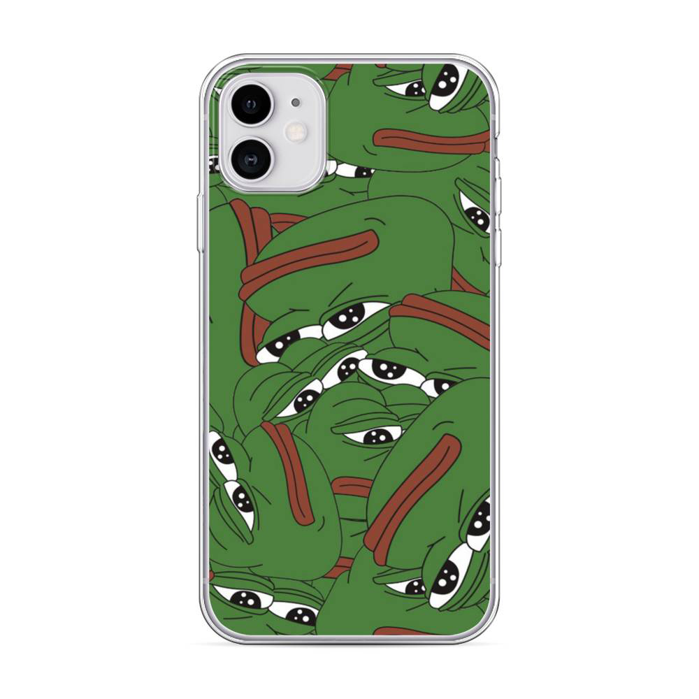 фото Чехол awog для apple iphone 11 "печальный frog"