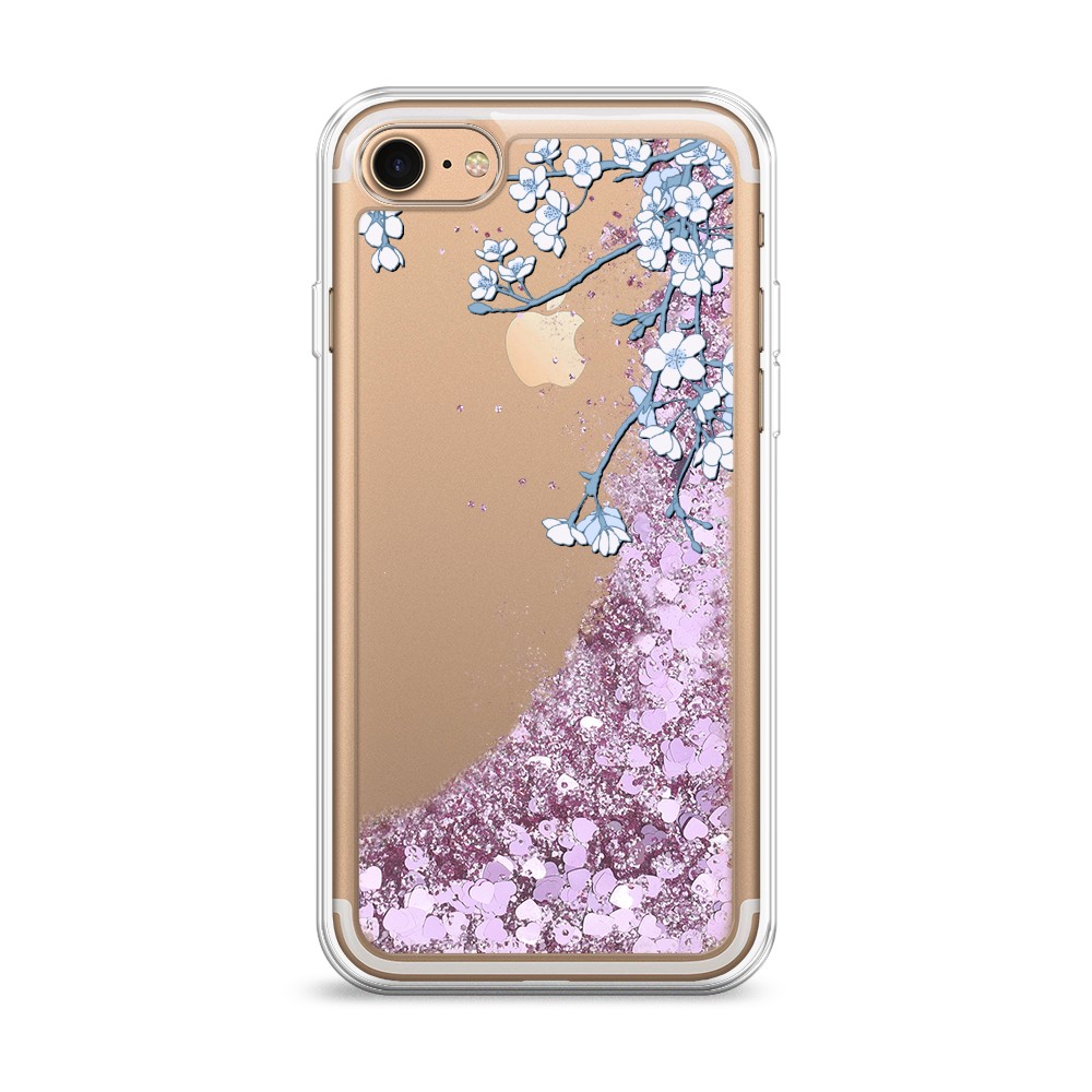 

Жидкий чехол с блестками "Цветочная фантазия 3" на Apple iPhone 7, 10694-1