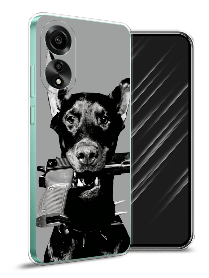 

Чехол Awog на Oppo A78 4G "Доберман", Серый, 2514750-1