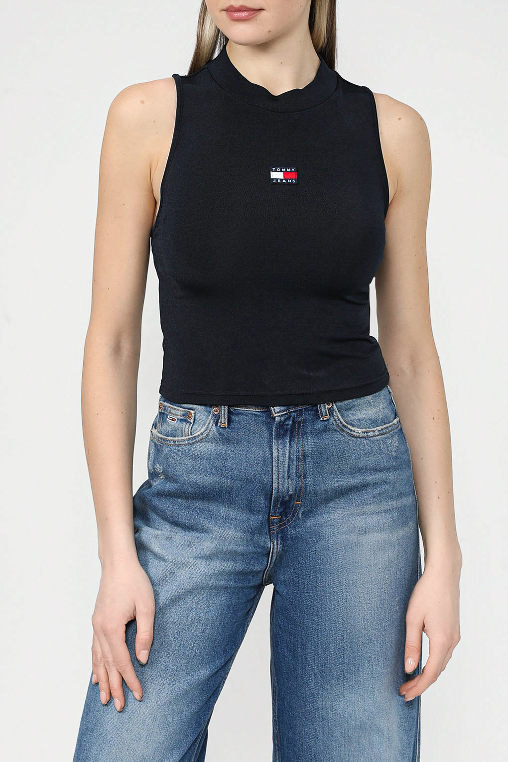 

Топ женский Tommy Jeans DW0DW16117 синий M, DW0DW16117