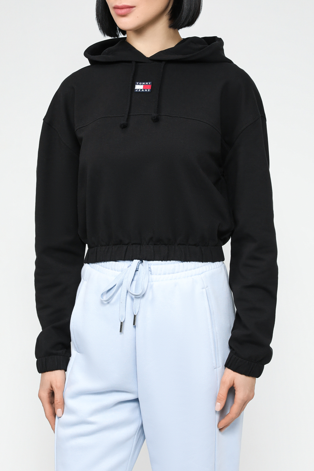 

Худи женское Tommy Jeans DW0DW16135 черное L, Черный, DW0DW16135