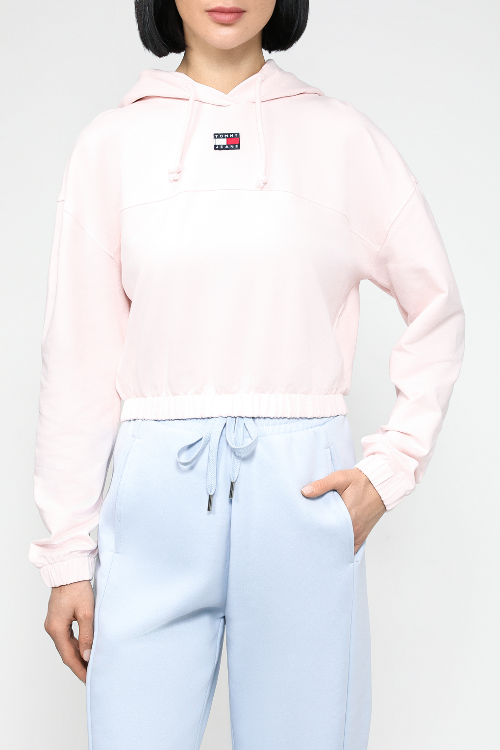 

Худи женское Tommy Jeans DW0DW16135 розовое S, Розовый, DW0DW16135
