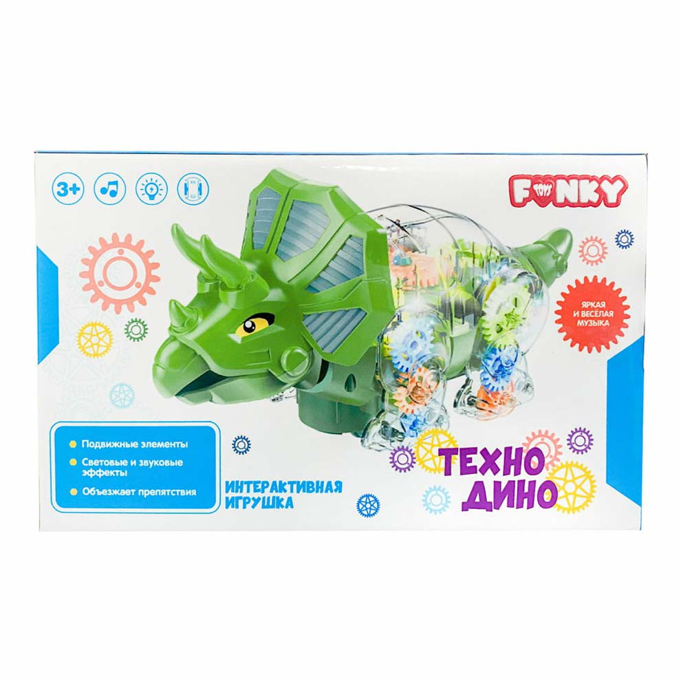 

Интерактивная игрушка Fanky toys Динозавр, Разноцветный