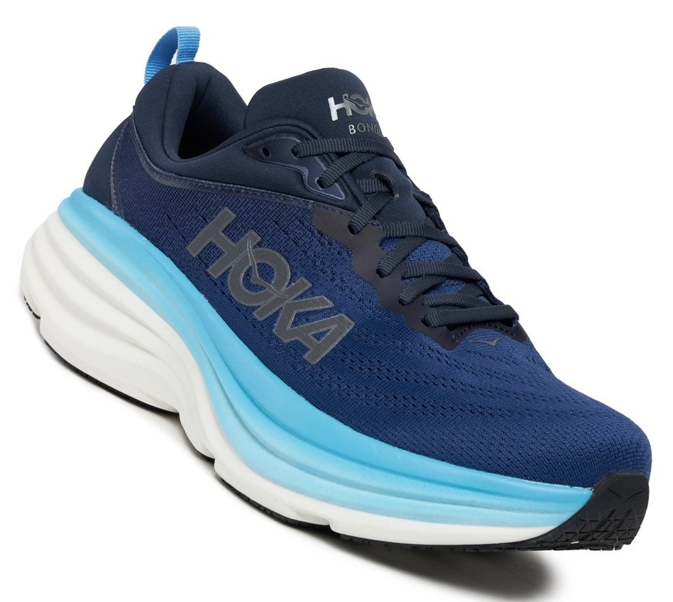 

Кроссовки мужские Hoka Bondi 8 синие 9.5 US, Синий, Bondi 8 WIDE