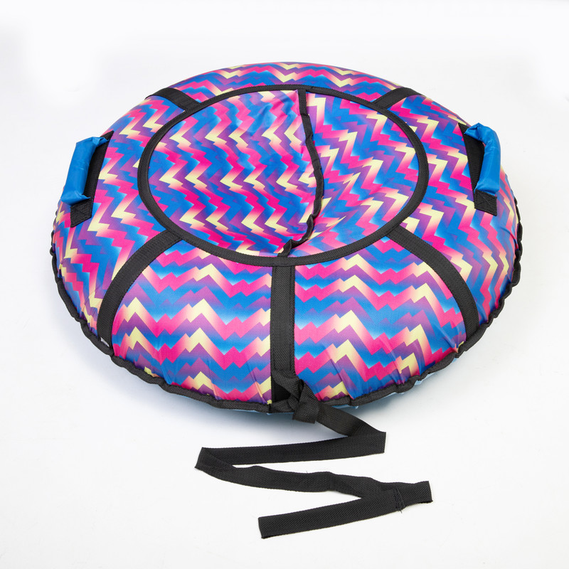 Ватрушка Saimaa Вихрь Оксфорд принт 120 см, радужный зигзаг