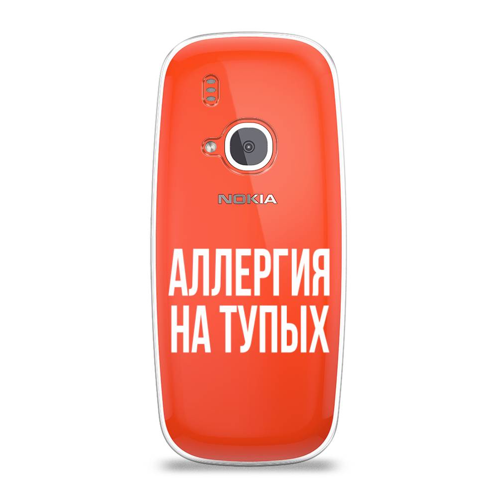 

Чехол Awog на Nokia 3310 (2017) / Нокиа 3310 (2017) "Аллергия на тупых", Прозрачный;бежевый, 120550-6