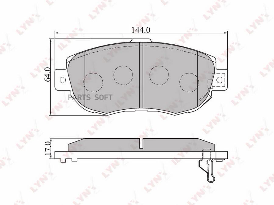 Колодки торм.пер.LEXUS GS300 93-05/IS200/300 99-05/SC430 01=>, TOYOTA Supra 93-98