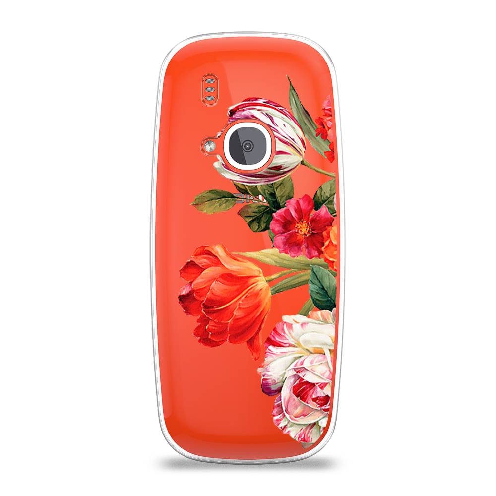 

Чехол Awog на Nokia 3310 (2017) / Нокиа 3310 (2017) "Весенний букет", Красный;розовый;зеленый, 120550-8