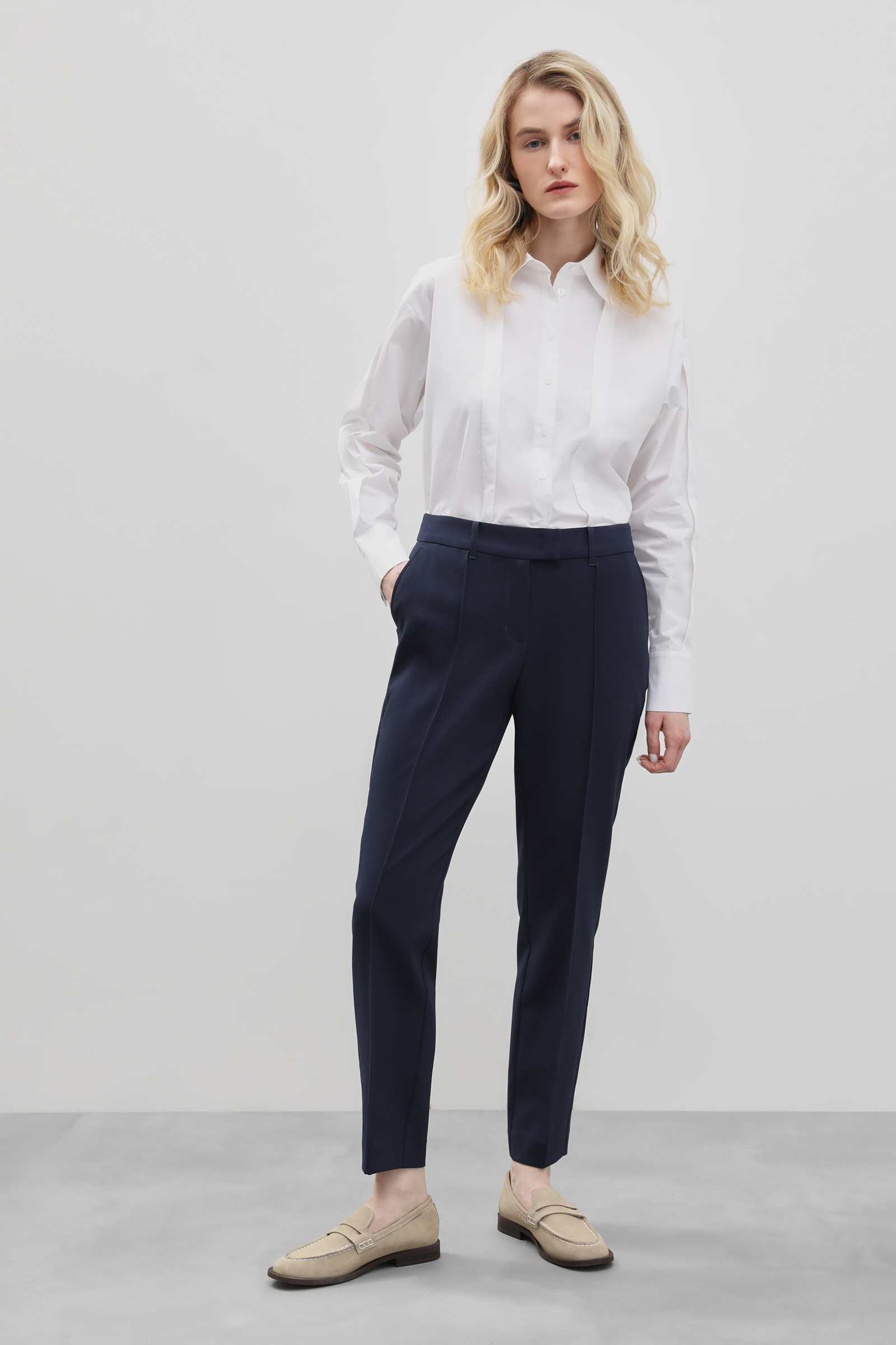 

Брюки женские Finn Flare FBD110107 синие 2XL, FBD110107