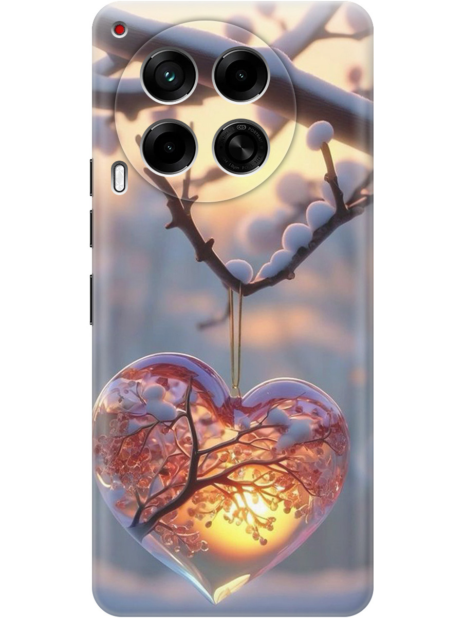 

Силиконовый чехол на Tecno Camon 30 4g / 30 5g с принтом "Ледяное сердце", Прозрачный;белый;желтый;оранжевый, 782632491