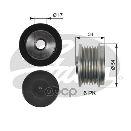 Шкив ременной генератора Gates oap7135
