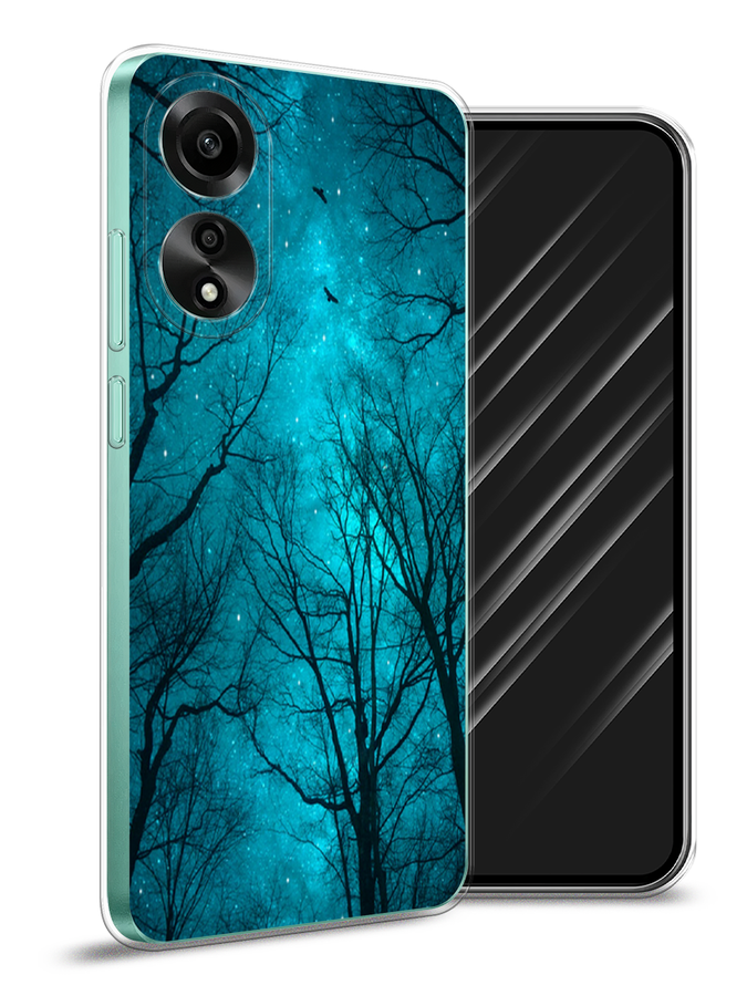 

Чехол Awog на Oppo A78 4G "Сказочный лес", Черный;бирюзовый, 2514750-1