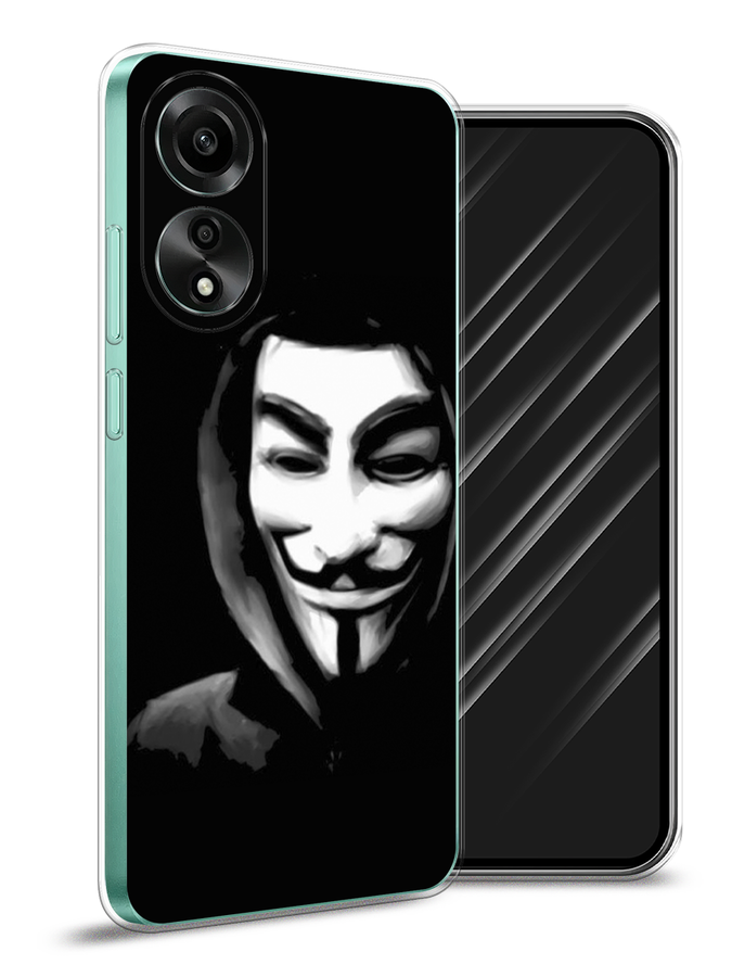 

Чехол Awog на Oppo A78 4G "Анонимус", Черный;серый;белый, 2514750-1