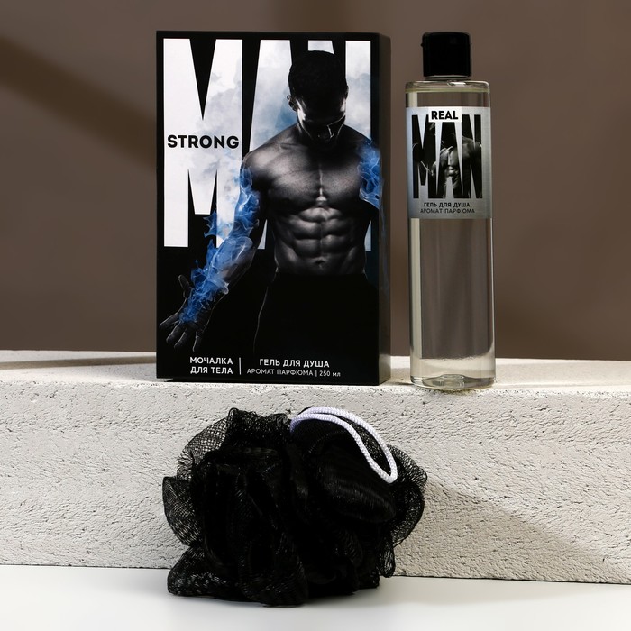 

Набор Real MAN гель для душа 250 мл и мочалка для тела