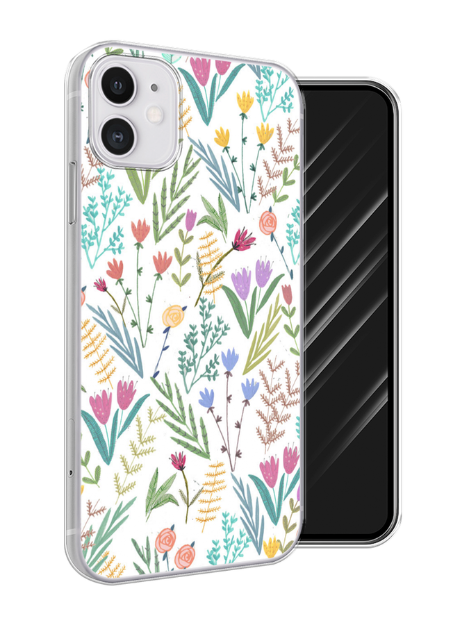 

Чехол Awog на Apple iPhone 11 / Айфон 11 "Полевые цветы рисунок", Разноцветный, 12150-8