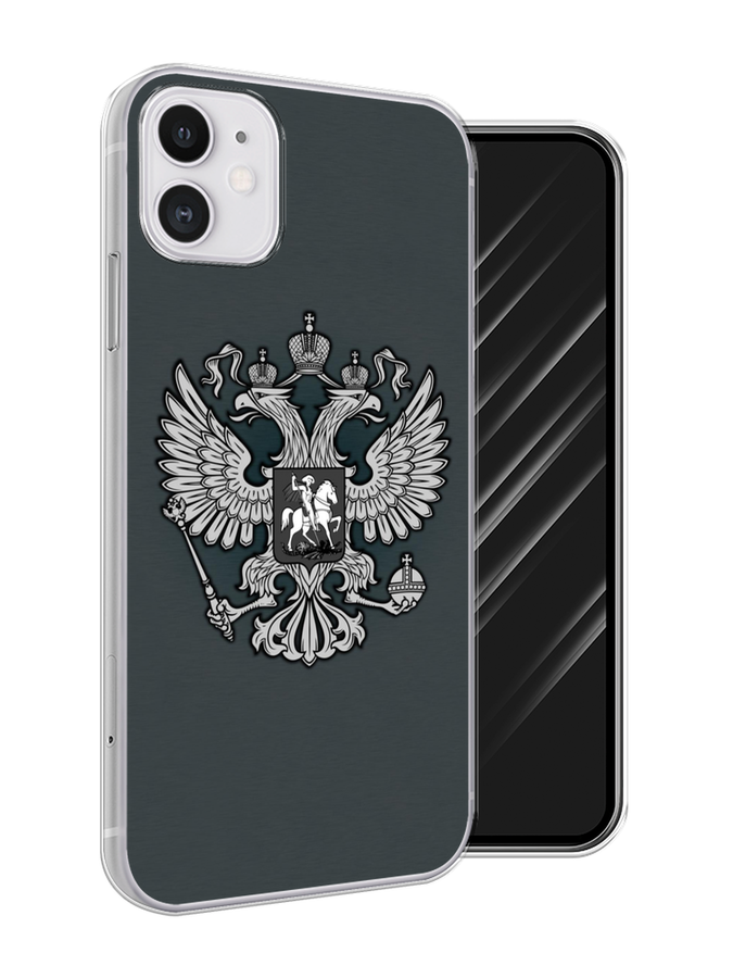

Чехол Awog на Apple iPhone 11 / Айфон 11 "Герб России серый", Разноцветный, 12150-1
