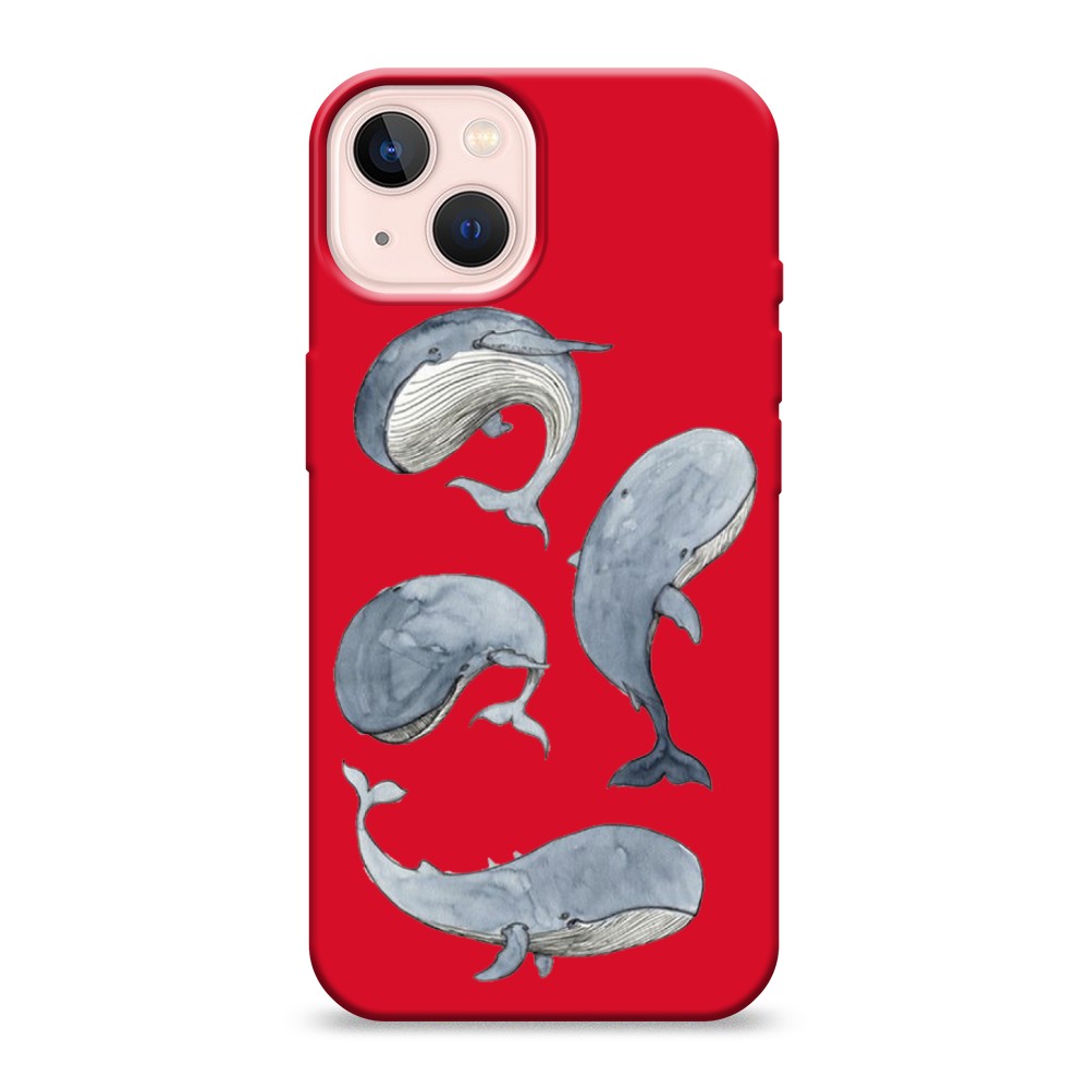 

Чехол Awog на Apple iPhone 13 / Айфон 13 "Киты", Разноцветный, 14253-1