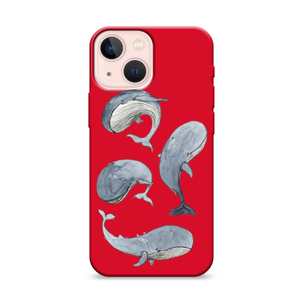 

Чехол Awog на Apple iPhone 13 mini / Айфон 13 mini "Киты", Разноцветный, 14153-1