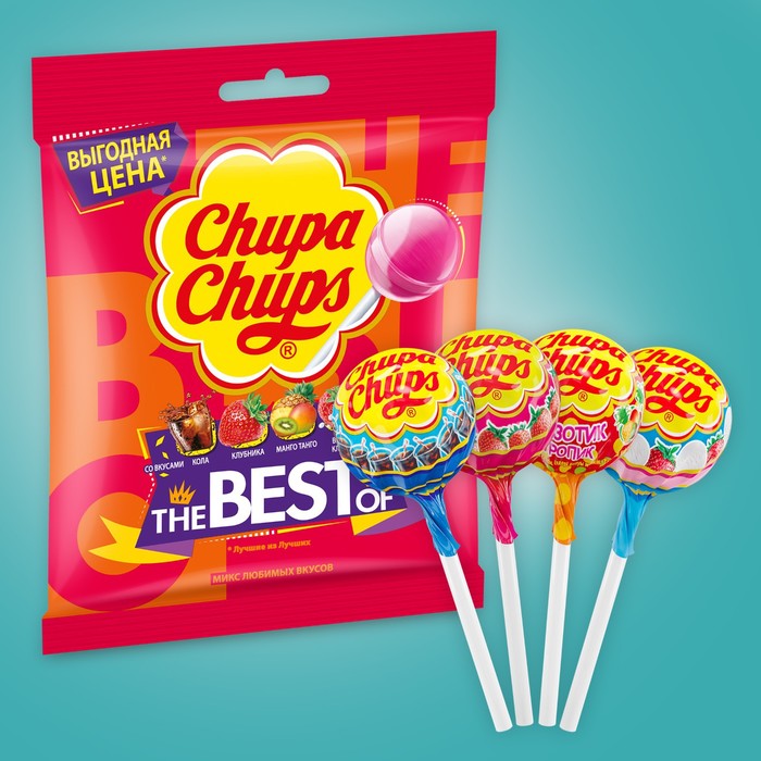 Карамель Chupa Chups the best of 12 г, 10 штук