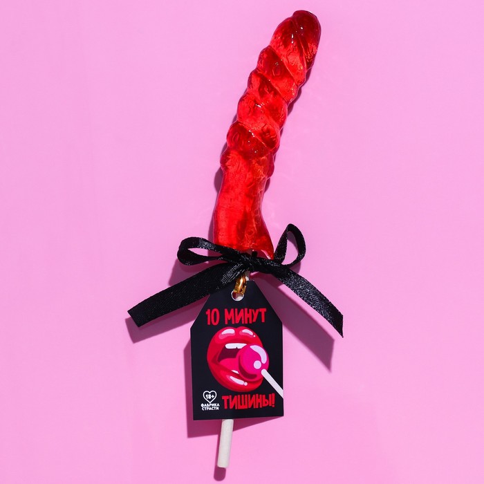 Карамельный Фабрика Страсти леденец 10 минут тишины клубника 35 г