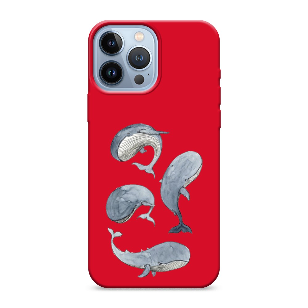 

Чехол Awog на Apple iPhone 13 Pro Max / Айфон 13 Pro Max "Киты", Разноцветный, 14453-1