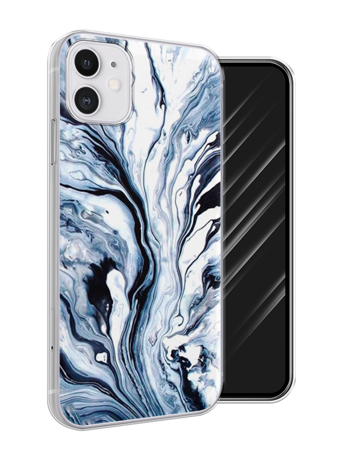 

Чехол Awog на Apple iPhone 11 / Айфон 11 "Голубой минерал мрамор", Разноцветный, 12150-3