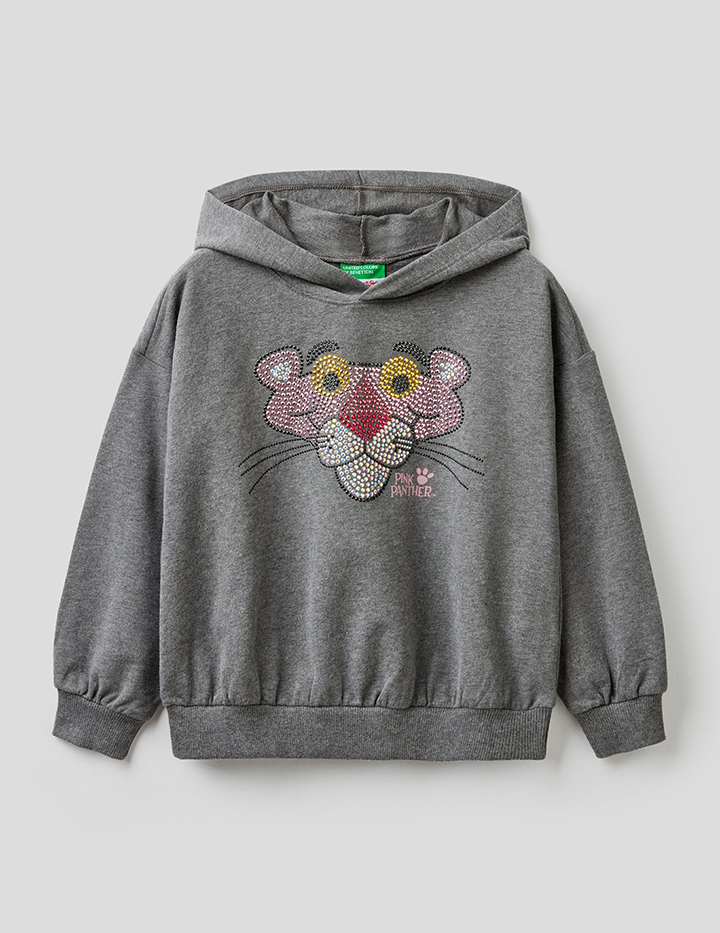 

Худи для девочек Benetton цв. серый р.158, 21A_3F60C2295