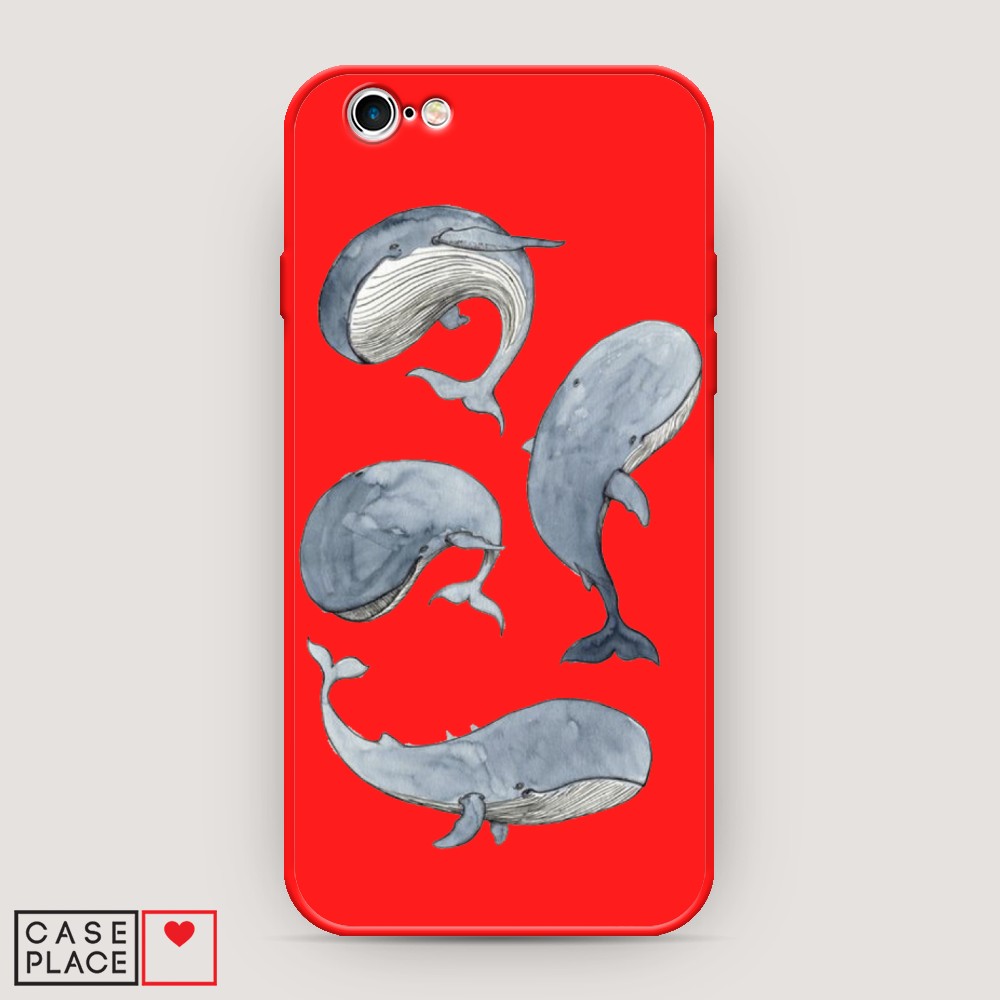 

Чехол Awog на Apple iPhone 6S / Айфон 6S "Киты", Разноцветный, 0104S53-1