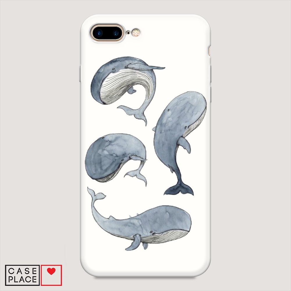 

Чехол Awog на Apple iPhone 7 Plus / Айфон 7 Plus "Киты", Разноцветный, 10757-1