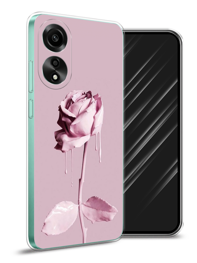 

Чехол Awog на Oppo A78 4G "Роза в краске", Белый;розовый, 2514750-1