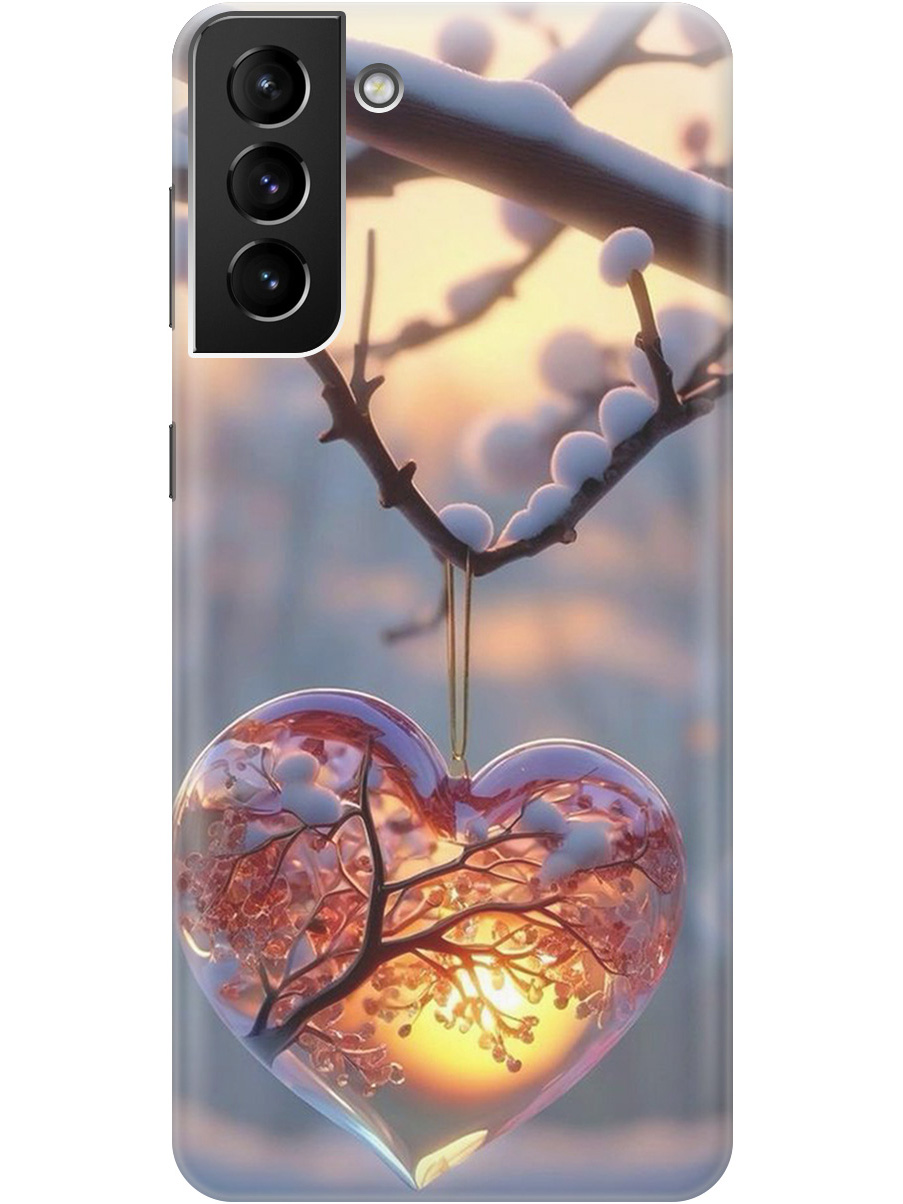 

Силиконовый чехол на Samsung Galaxy S21+ с принтом "Ледяное сердце", Прозрачный;белый;желтый;оранжевый, 724127591