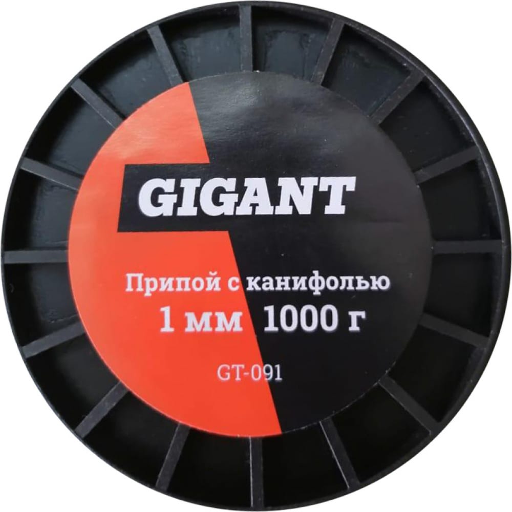 Припой Sn60 Pb40, трубка 1 мм, 1000 г Gigant GT-091