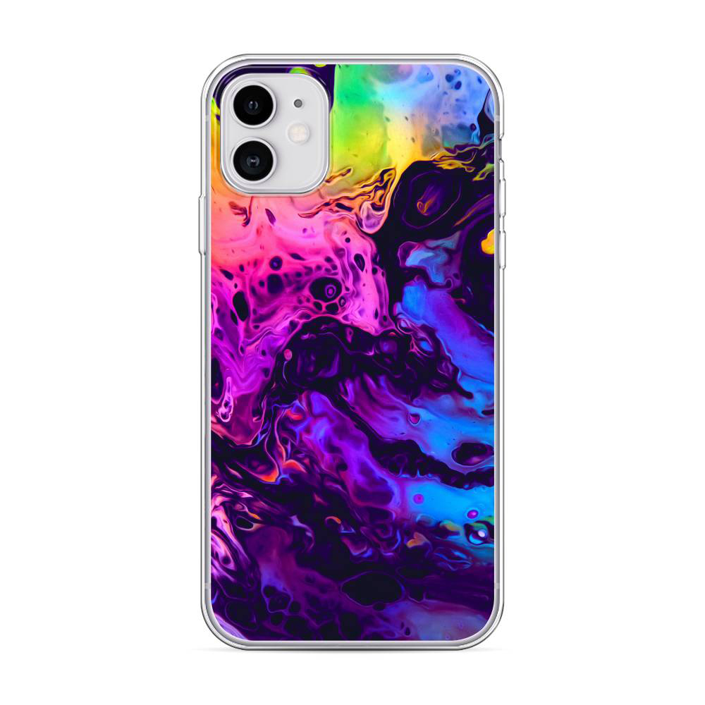 

Чехол Awog на Apple iPhone 11 / Айфон 11 "ACID fluid", Разноцветный, 12150-1