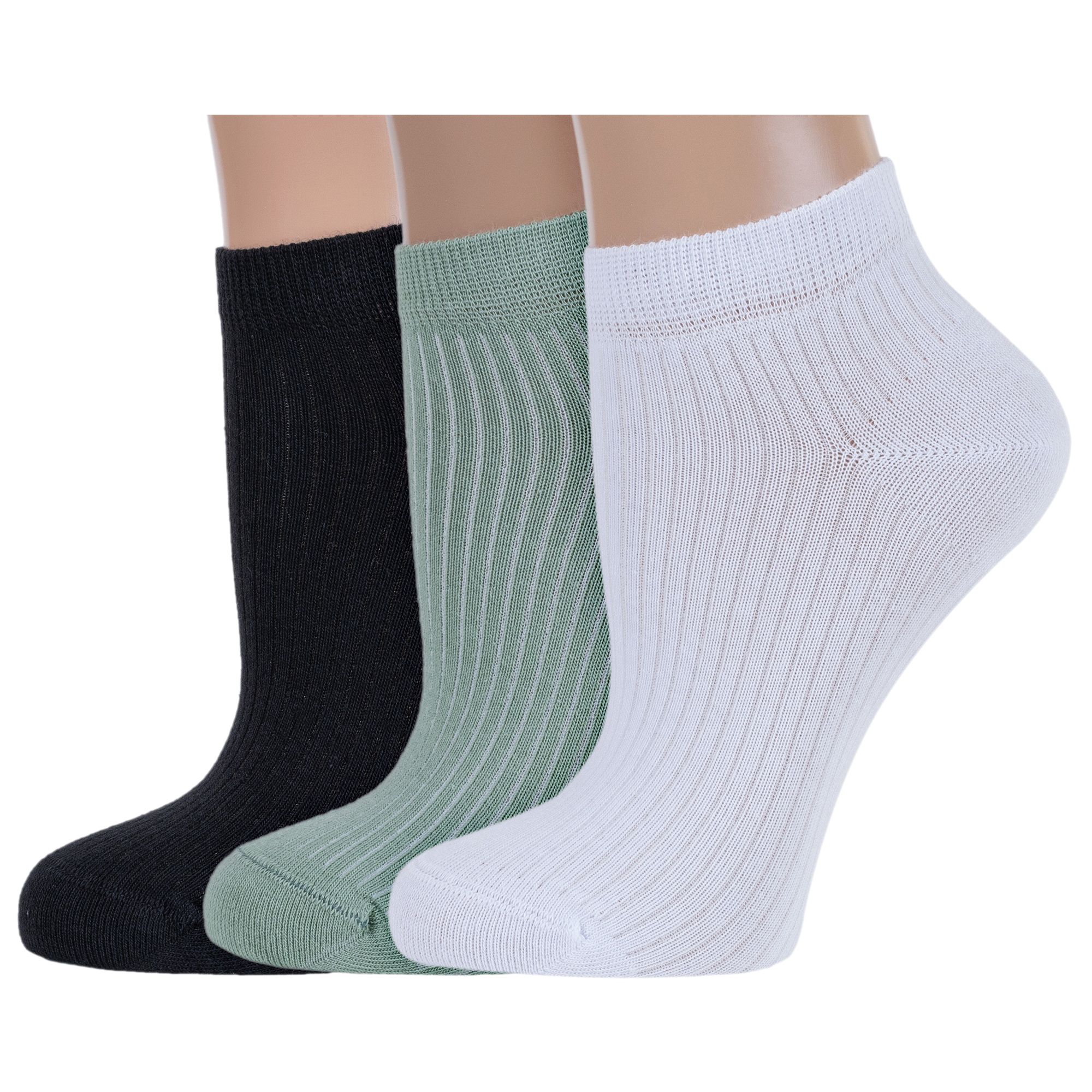 

Комплект носков женских Rusocks 3-Ж3-23835 черных; зеленых; белых 23-25, 3-Ж3-23835