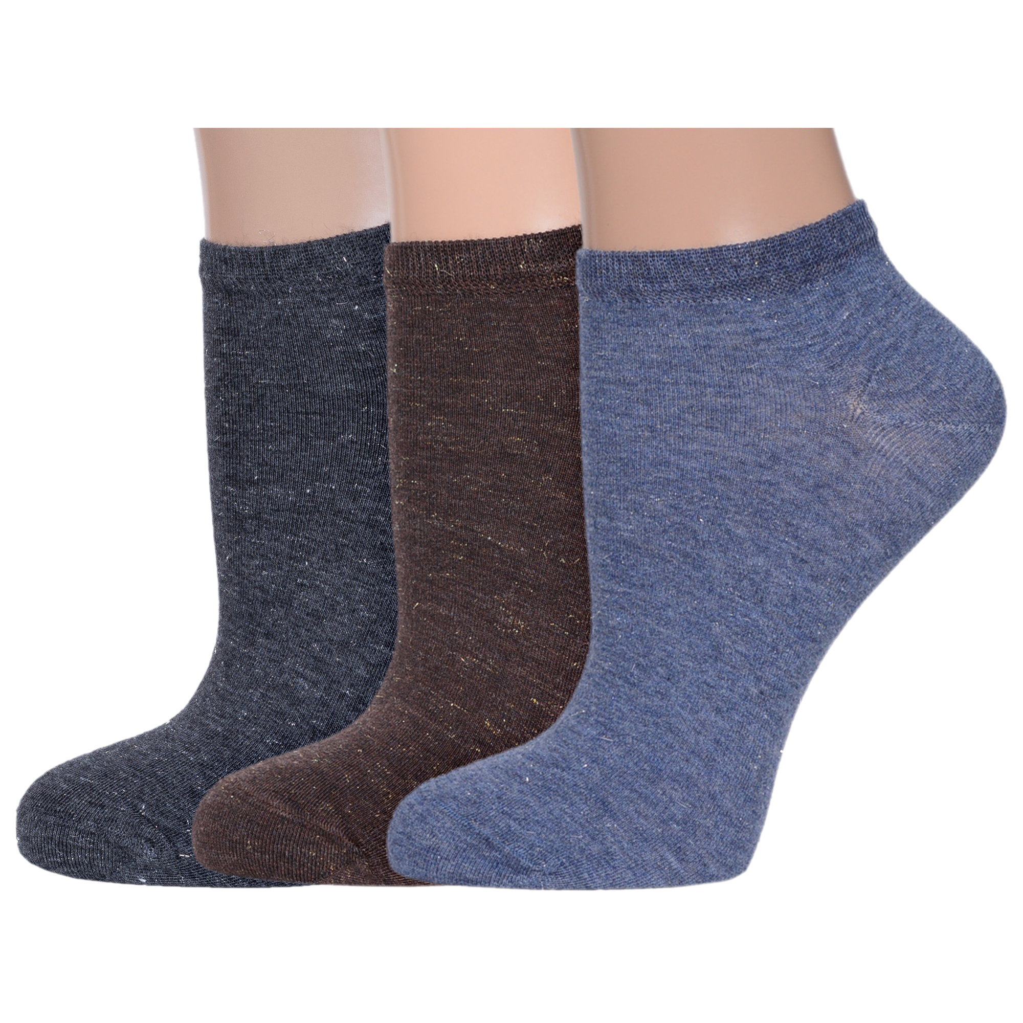 

Комплект носков женских Rusocks 3-Ж3-13042 серых; коричневых; синих 23-25, 3-Ж3-13042