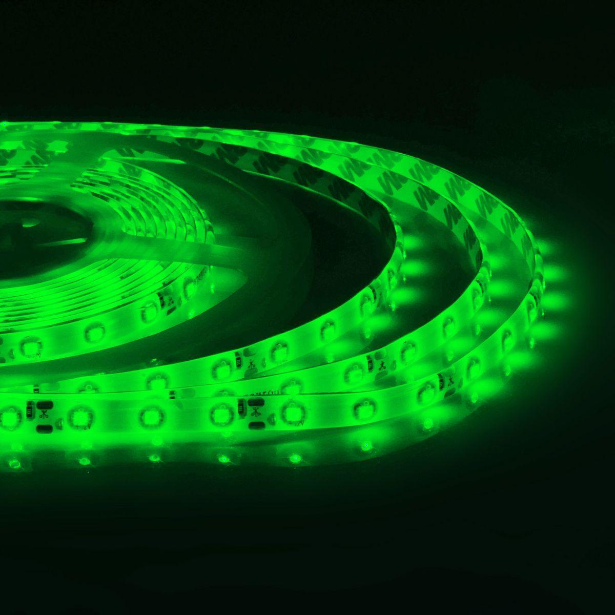 фото Светодиодная влагозащищенная лента apeyron 4,8w/m 60led/m 3528smd зеленый 5m 07bl