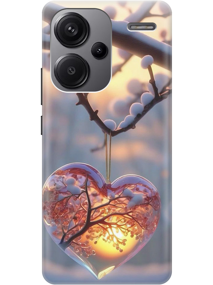 

Силиконовый чехол на Xiaomi Redmi Note 13 Pro + с принтом "Ледяное сердце", Прозрачный;белый;желтый;оранжевый, 776589291