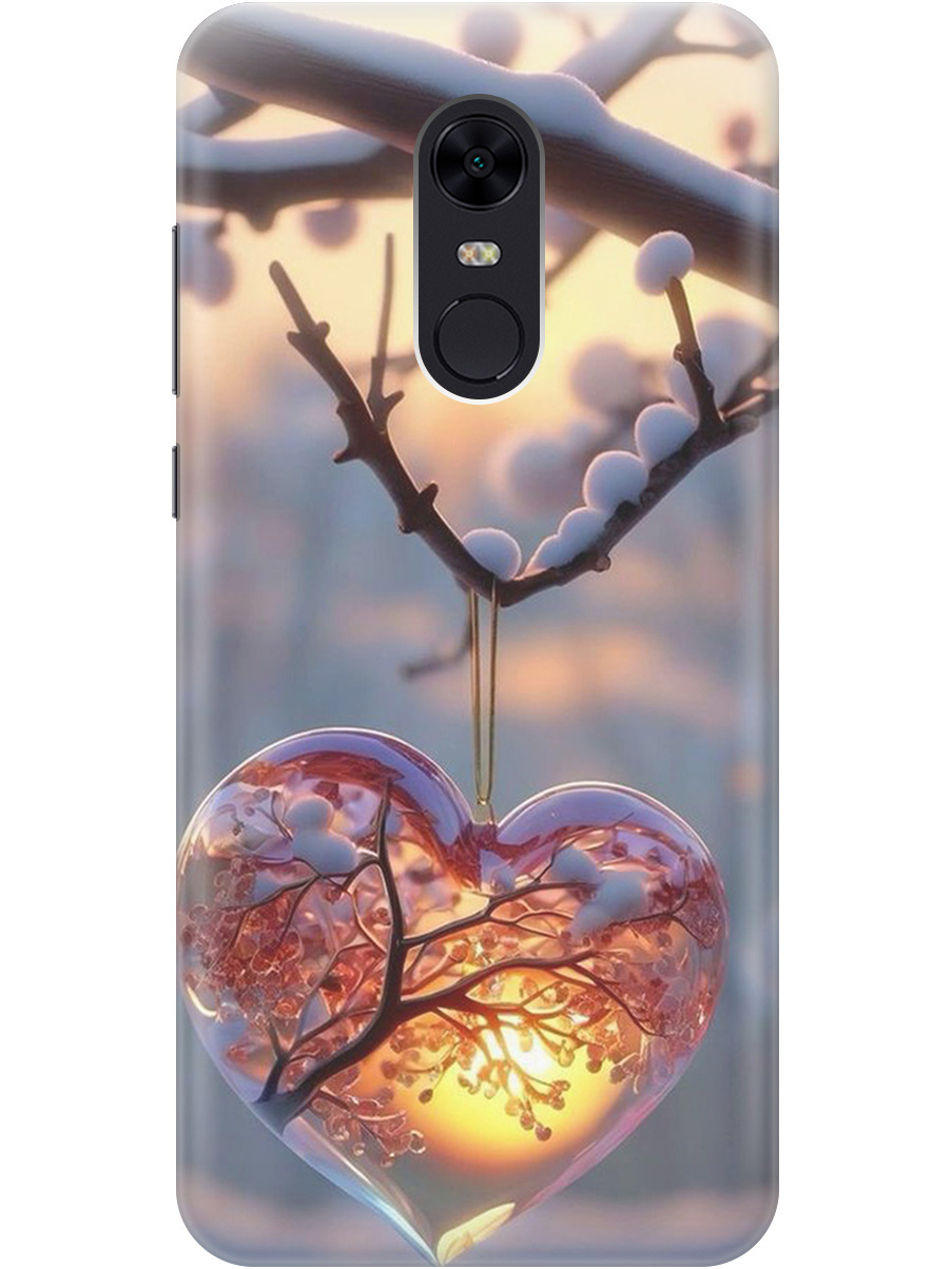 

Силиконовый чехол на Xiaomi Redmi 5 Plus с принтом "Ледяное сердце", Прозрачный;белый;желтый;оранжевый, 717097591