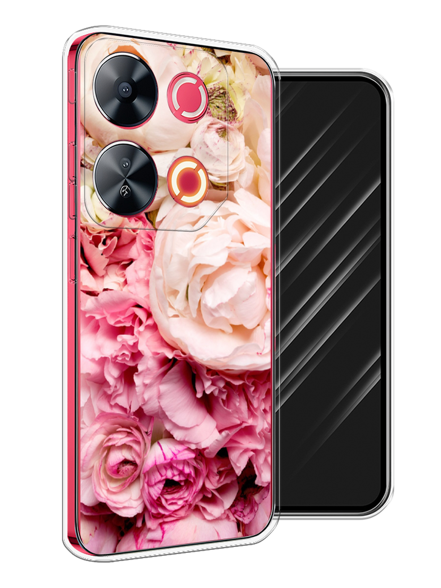 

Чехол Awog на Itel P65 "Пионы яркие", Розовый, 3202350-1