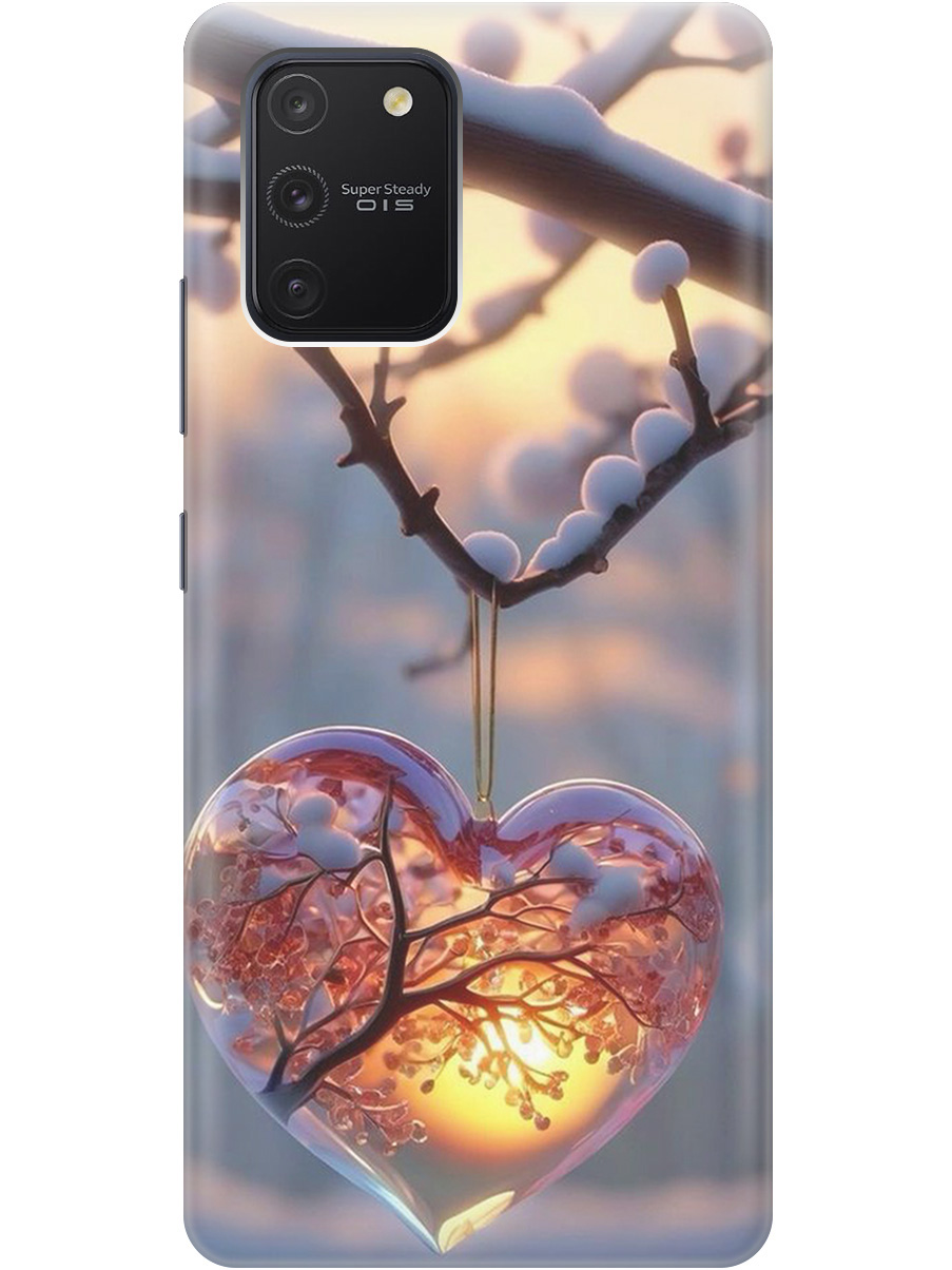 

Силиконовый чехол на Samsung Galaxy S10 Lite с принтом "Ледяное сердце", Прозрачный;белый;желтый;оранжевый, 722694791
