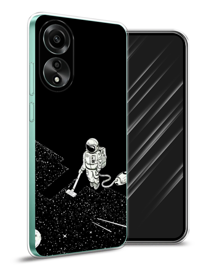 

Чехол Awog на Oppo A78 4G "Космонавт с пылесосом", Белый, 2514750-1