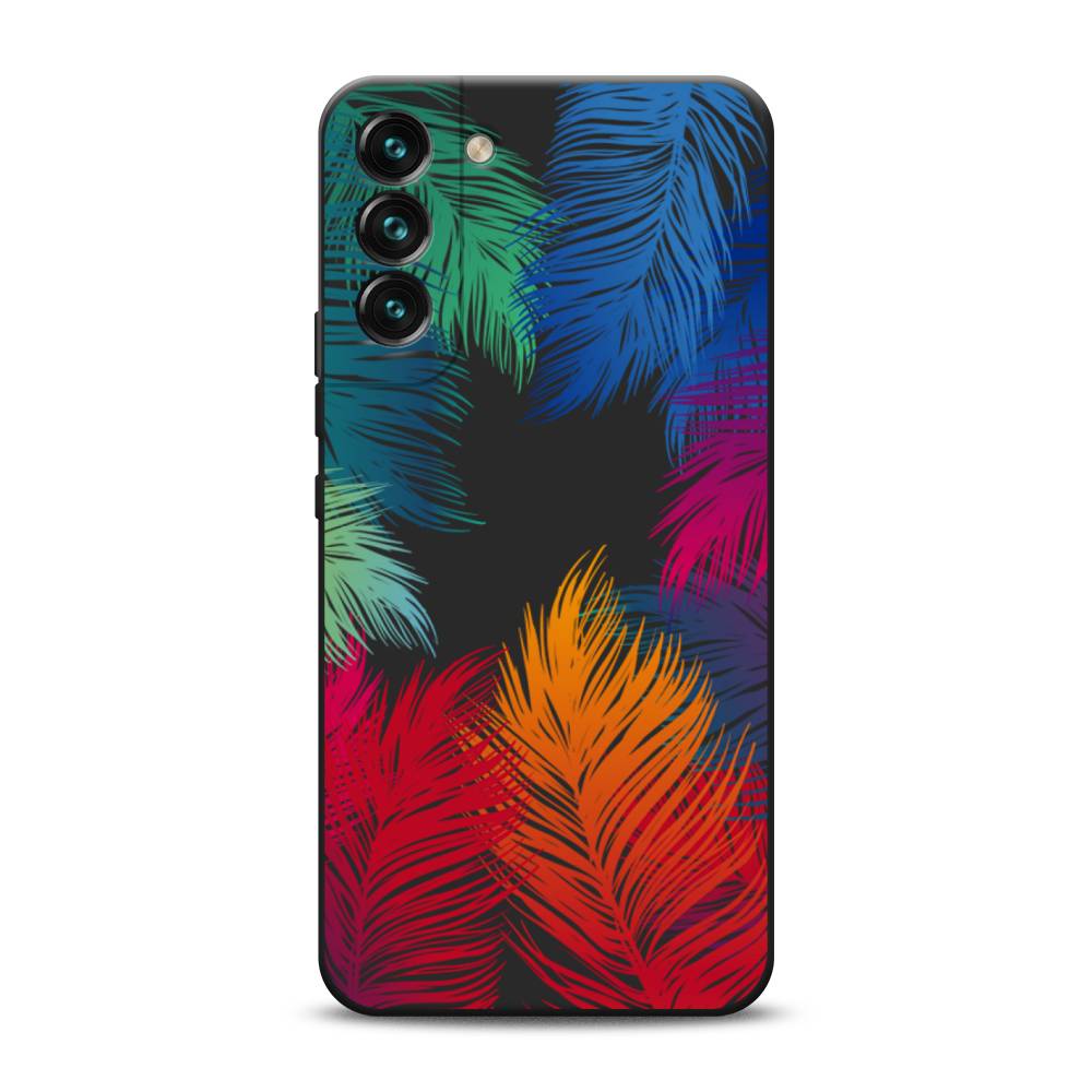 

Чехол Awog на Samsung Galaxy S22 / Самсунг S22 "Рамка из перьев", Красный, 2103852-1