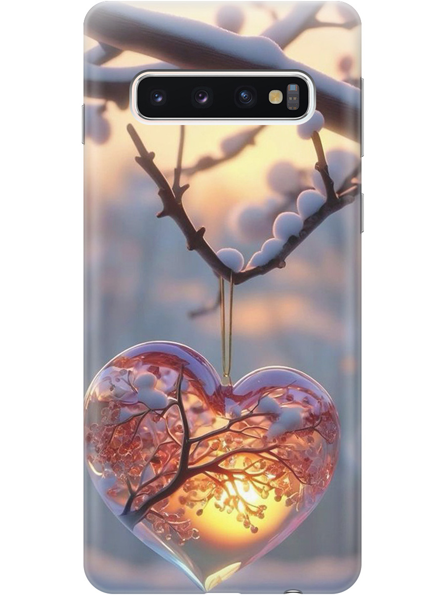 

Силиконовый чехол на Samsung Galaxy S10 с принтом "Ледяное сердце", Прозрачный;белый;желтый;оранжевый, 720461391