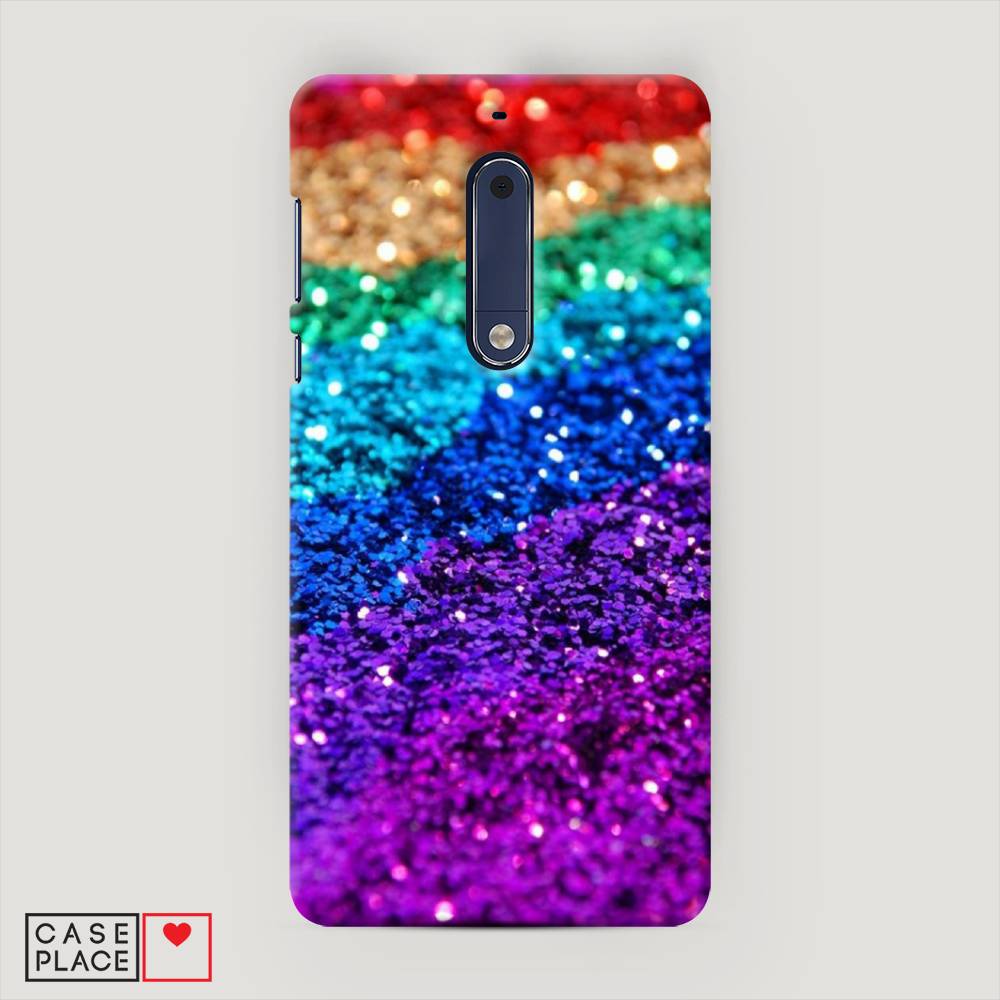 

Чехол Awog "Блестящая радуга рисунок" для Nokia 5, 120220-2