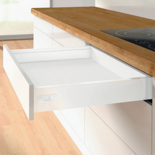 

Комплект фурнитуры ящика Hettich InnoTech Atira Quadro 25 470X70 мм, белый