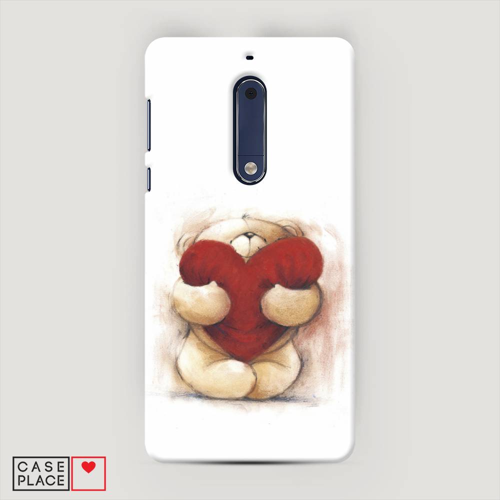 

Чехол Awog "Мишка с сердцем 1" для Nokia 5, 120220-5