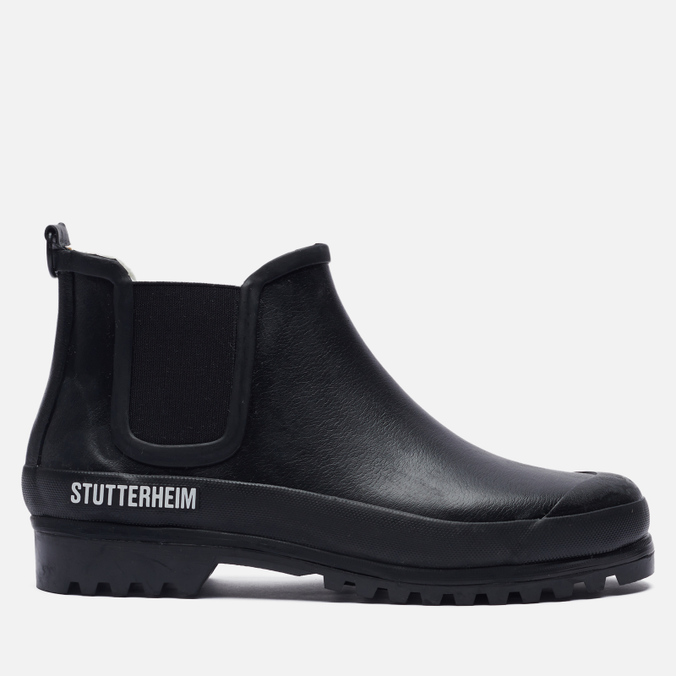Резиновые ботинки унисекс Stutterheim Chelsea Winterwalker черные 43 RU