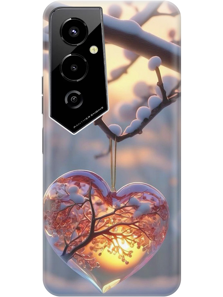 

Силиконовый чехол на Tecno Pova 4 Pro с принтом "Ледяное сердце", Прозрачный;белый;желтый;оранжевый, 762091591