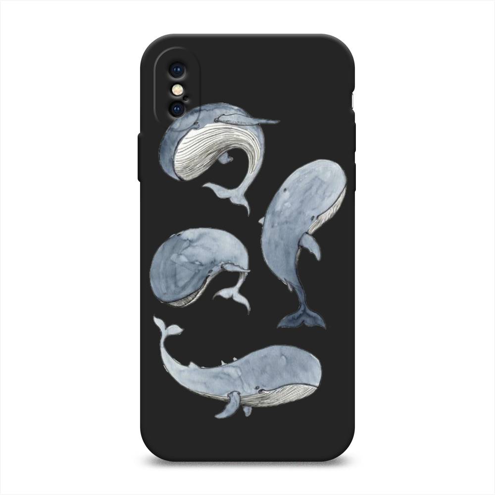 

Чехол Awog на Apple iPhone X (10) / Айфон X (10) "Киты", Разноцветный, 11052-1