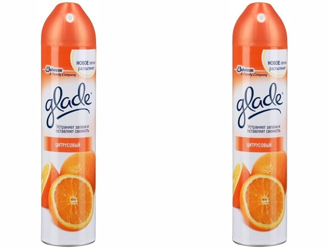 

Освежитель воздуха аэрозоль Glade Цитрус, 300 мл, 2 шт, GRS055